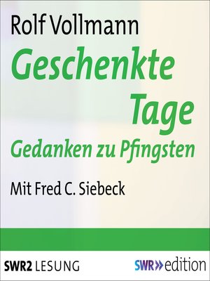 cover image of Geschenkte Tage